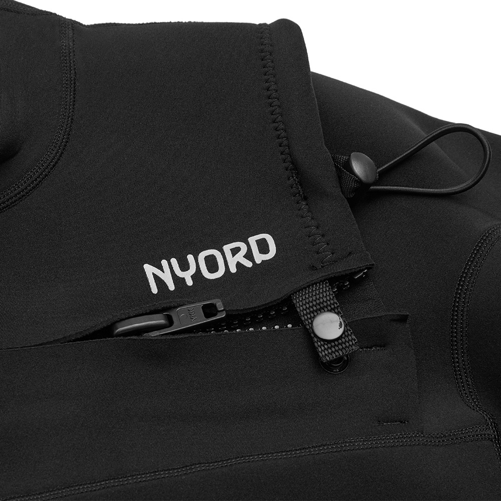 2025 Nyord Frauen Tempus 3/2mm Brustreißverschluss Neoprenanzug N04BA00018 - Black